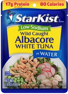 Low Sodium Albacore White Tuna in Water (Pouch)