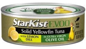 StarKist E.V.O.O.® Solid Yellowfin Tuna with Lemon Dill and Extra Virgin Olive Oil