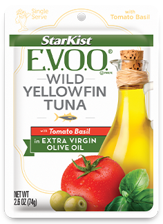 StarKist E.V.O.O® Wild Yellowfin Tuna with Tomato Basil (Pouch)