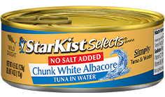 No Salt Added Chunk White Albacore Tuna in Water