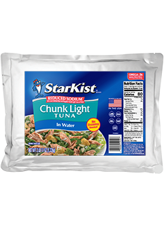 Reduced Sodium Chunk Light Tuna in Water (43 oz. Pouch) Reduced Sodium Chunk Light Tuna in Water (43 oz. Pouch)