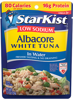 Low Sodium Albacore White Tuna in Water (Pouch)