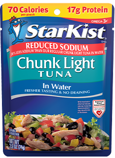 Reduced Sodium Chunk Light Tuna in Water (Pouch)