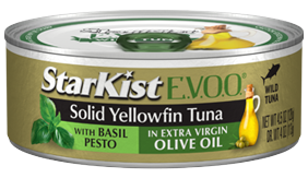 StarKist E.V.O.O.® Solid Yellowfin Tuna with Basil Pesto in Extra Virgin Olive Oil (Can)