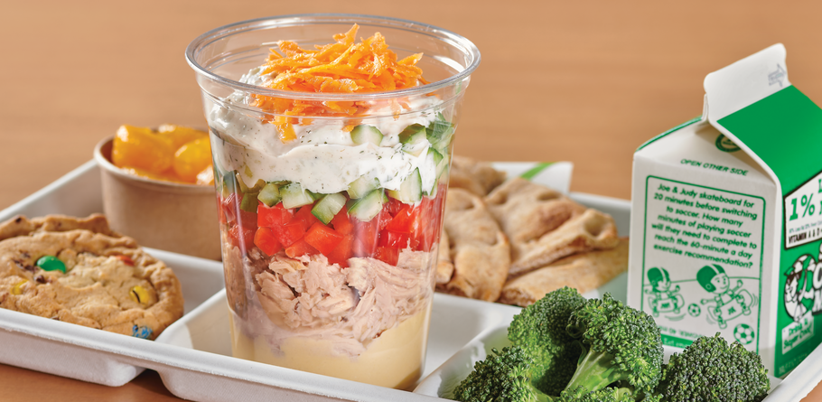 6 Layer Mediterranean Tuna Salad Cups