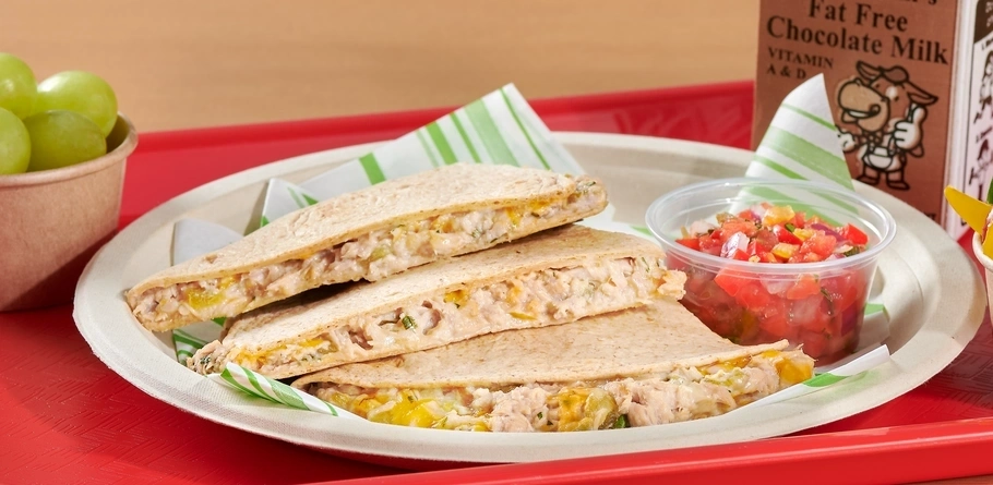 Green Chili Tuna Quesadilla